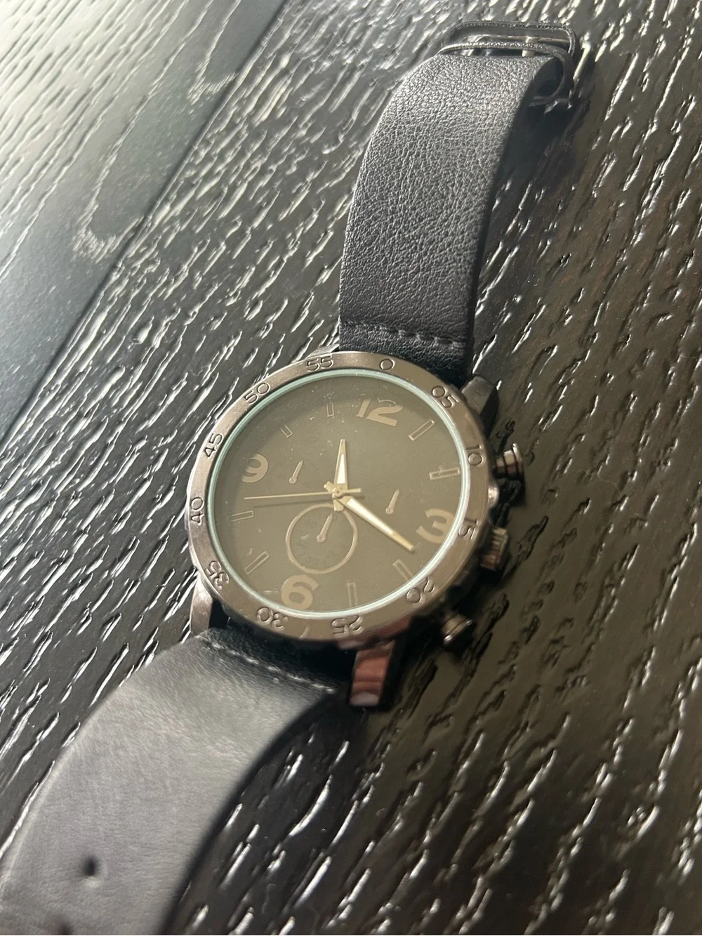Watch with Leather Strap